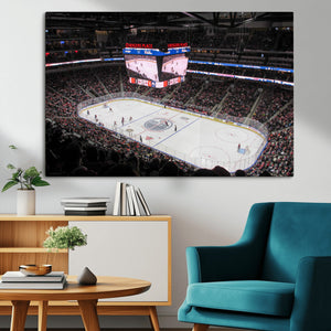 Rogers Place Edmonton Oilers Ice Hockey Stadium Wall Art,