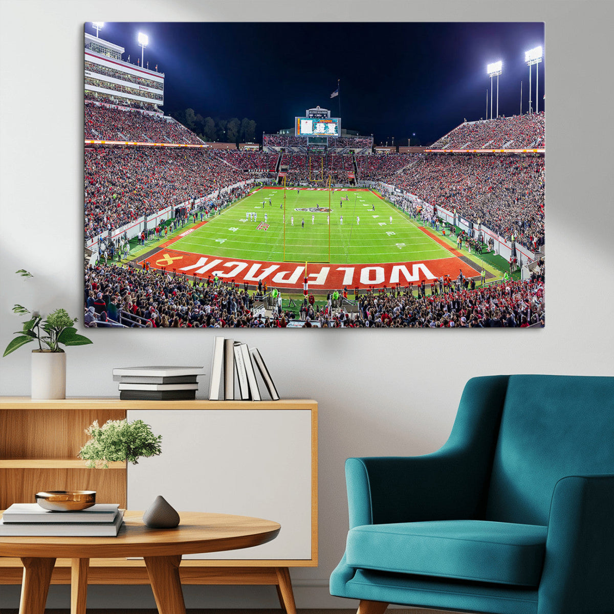 NC State Wolfpack Canvas Print - Raleigh Carter-Finley