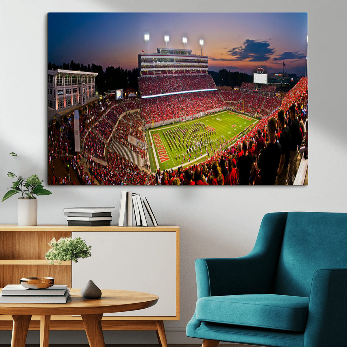 NC State Wolfpack Football Team Print - Raleigh