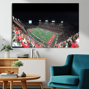 Houston Cougars Football Team Print - Houston TDECU Stadium