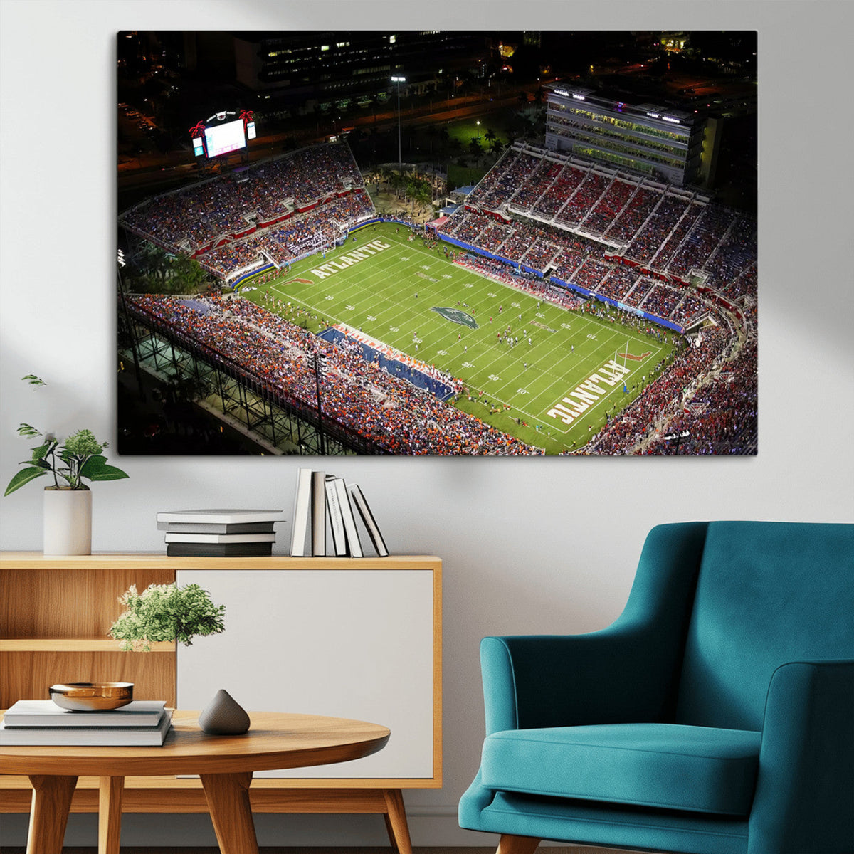 Florida Atlantic University Owls Canvas Print, Football Team