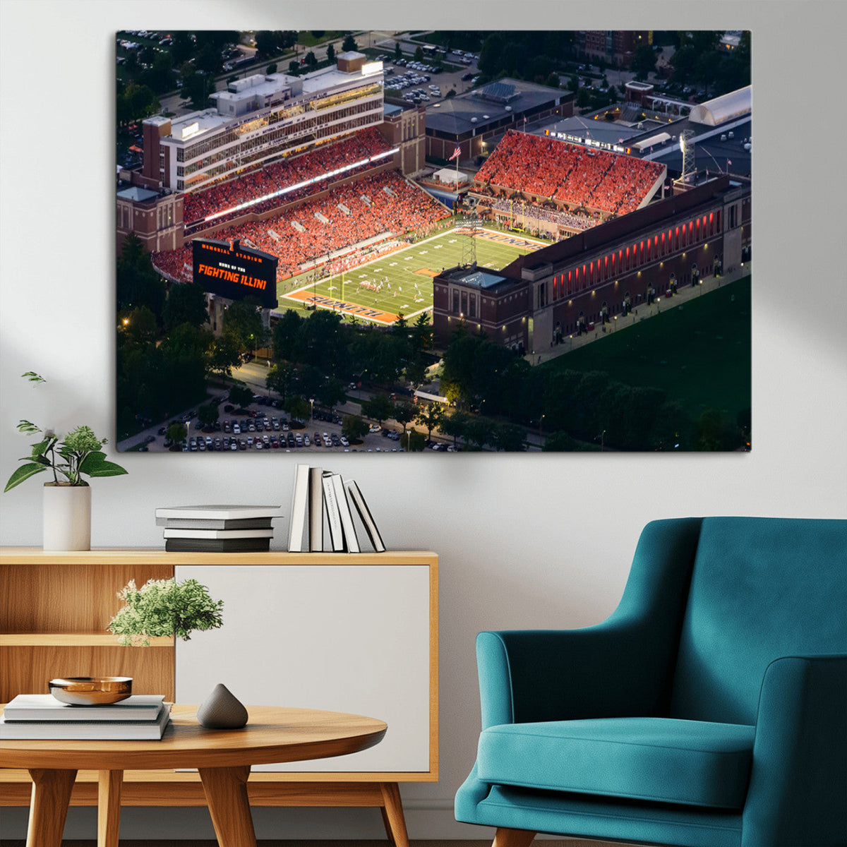 University of Illinois Fighting Illini Football Team Print -