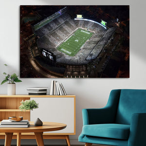 Michigan State Spartans Football Team Print - East Lansing