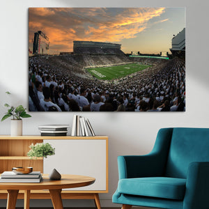 Michigan State Spartans Football Team Print - East Lansing
