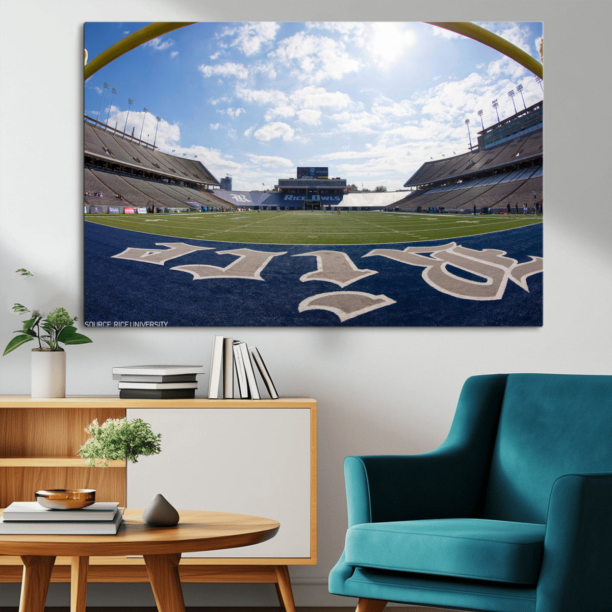 Rice University Owls Football Team Print - Houston Rice