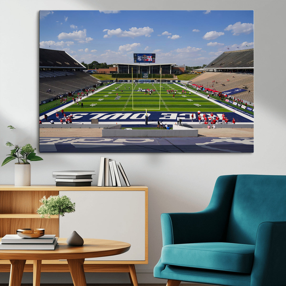 Rice University Owls Football Team Print - Houston Rice