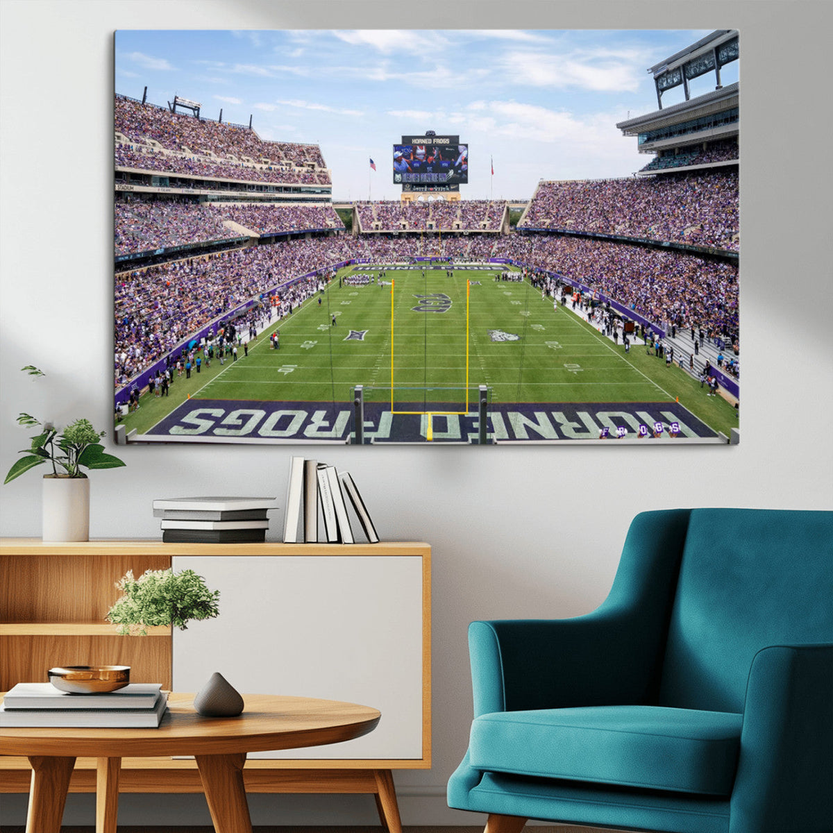 TCU Horned Frogs Football Team Print - Fort Worth Amon G.
