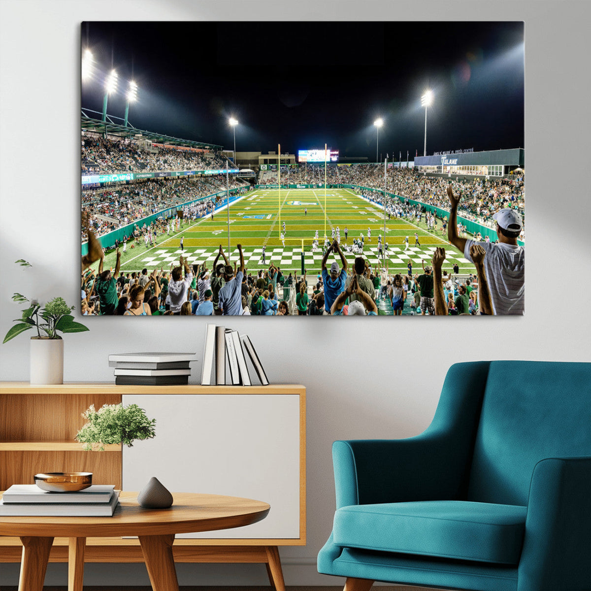 The Tulane University Green Wave Football Team Print - New
