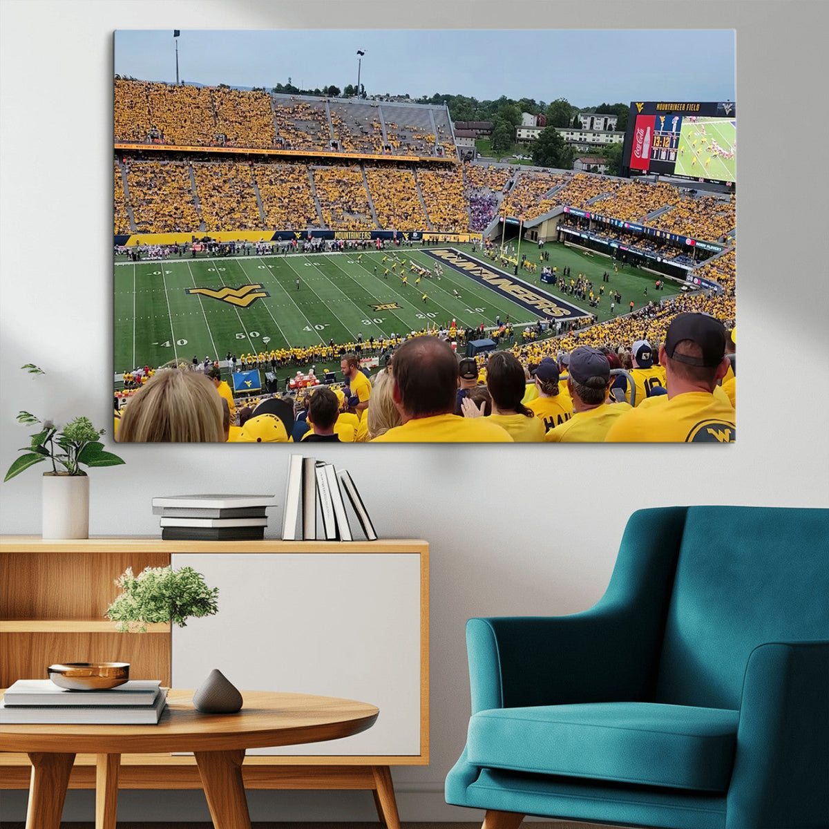 Puskar Stadium Canvas Print Wall Art - Morgantown Print -