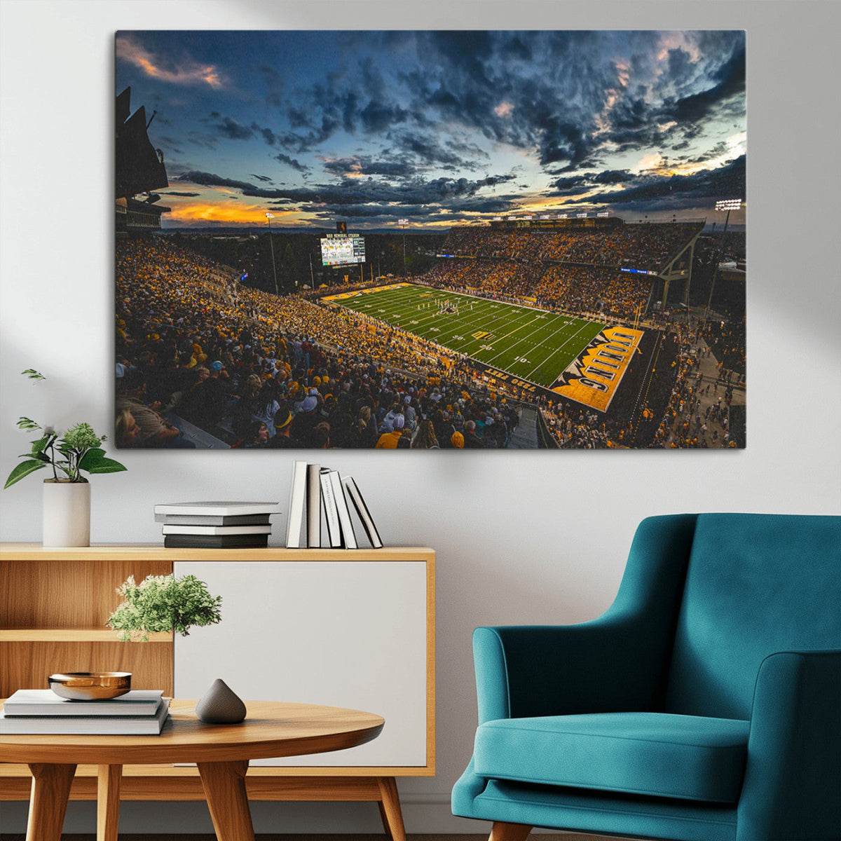 University of Wyoming Cowboys Football Team Print - Laramie