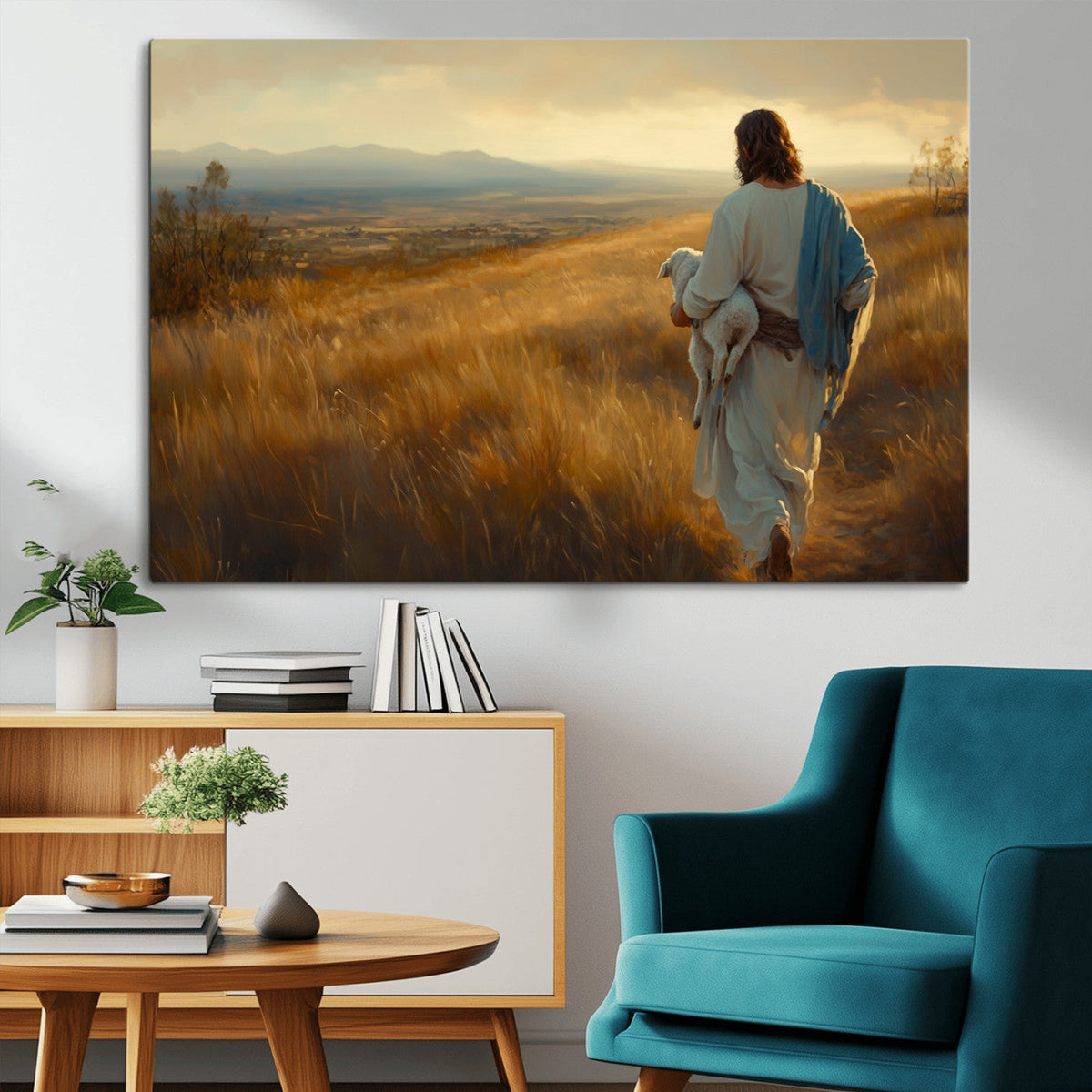 Jesus the Good Shepherd Wall Art Canvas Print -