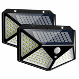 2-Pack-Solar-Powered-100-LED-Motion-Activated-Outdoor-Light-