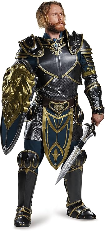 Disguise-Men's-Warcraft-Lothar-Prestige-Costume-in-M,-XL,-XXL-Costume
