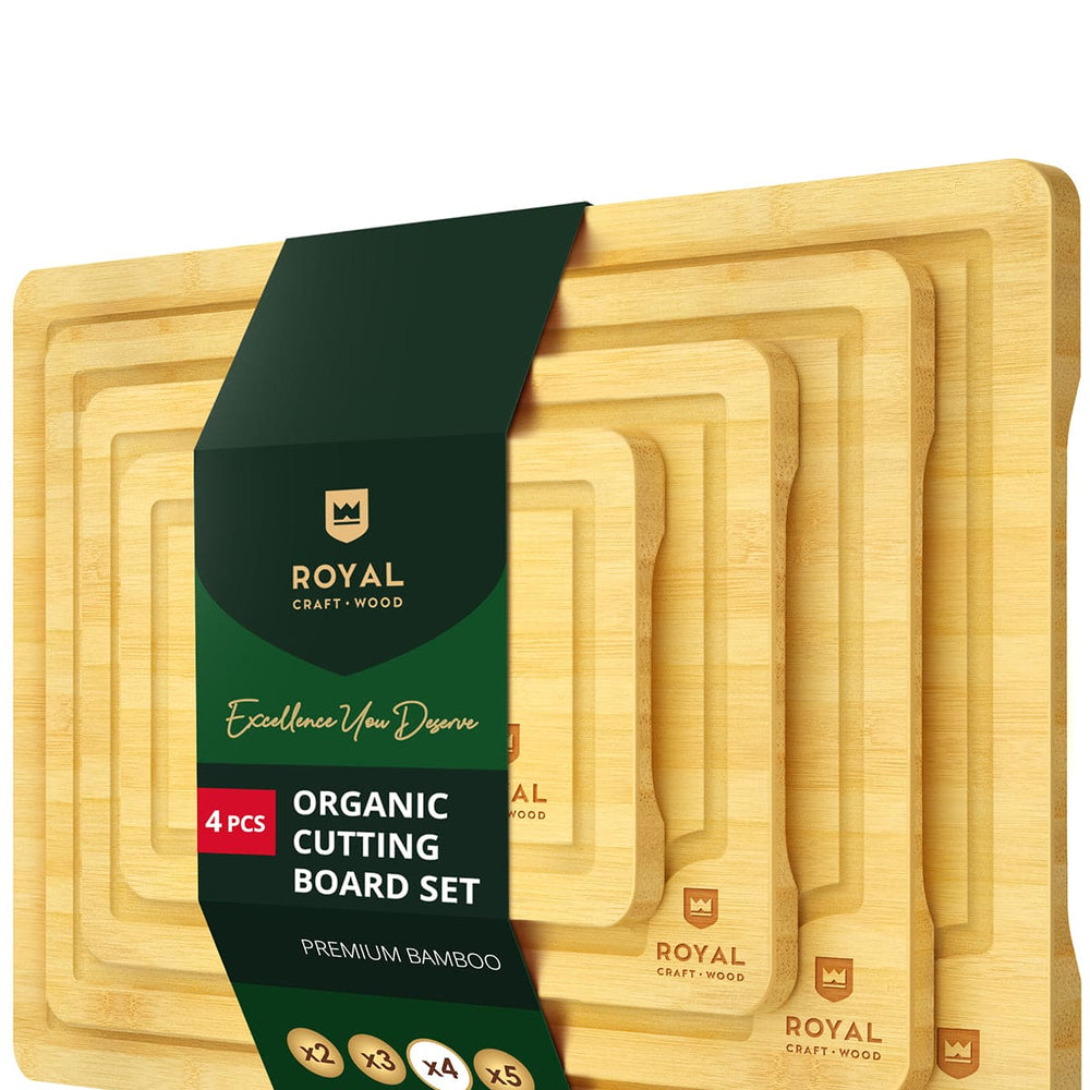 Cutting Board Set of 4, Bamboo