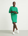 Zip-Back Banded-Waist Skirt