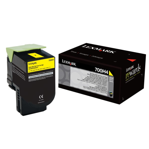 Lexmark 700H4 - High Yield - yellow - original - toner cartridge - LCCP