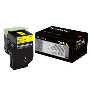 Lexmark 700H4 - High Yield - yellow - original - toner cartridge - LCCP