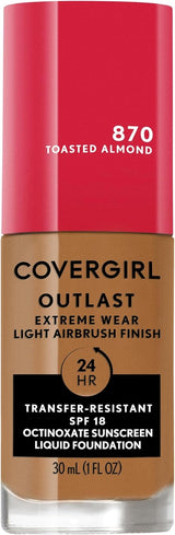 Covergirl-Outlast-Extreme-Wear-3-in-1-Full-Coverage-Liquid-Foundation,-SPF-18-Sunscreen,-Toasted-Almond,-1-Fl.-Oz.-liquid-foundation