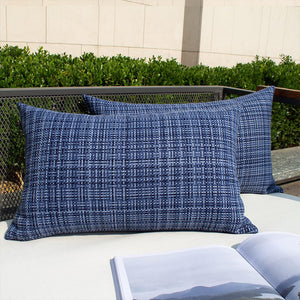 Premium Outdoor Waterproof Throw Pillow covers 2 sizes bright colors set of 2 covers