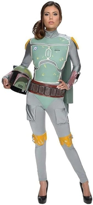 Rubie's-Women's-Star-Wars-Boba-Fett-Deluxe-Costume-Jumpsuit,-Small-Costume
