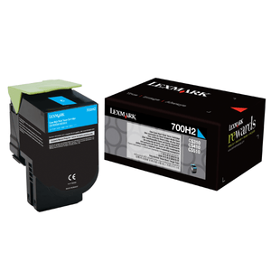 Lexmark 700H2 - High Yield - cyan - original - toner cartridge - LCCP