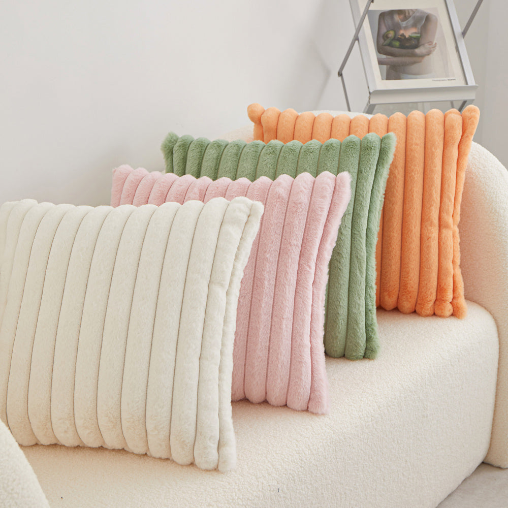 Pack of 2 Polyester Blend Square Throw Pillow covers reversible sides, removable cover size 18x18 inch