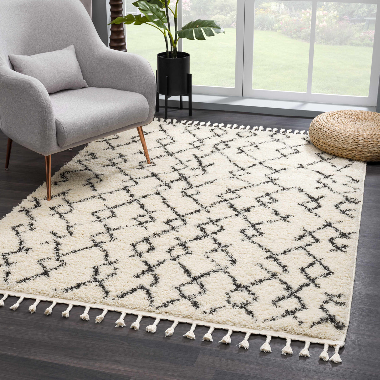 Pahala Moroccan Shag Area Rug - Clearance