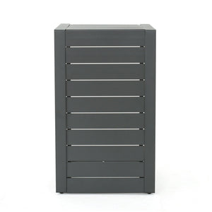 Aluminum Outdoor C - Shaped Side Table For Patio