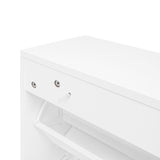 Modern Rattan 3 Door Shoe Rack Cabinet For Entryway