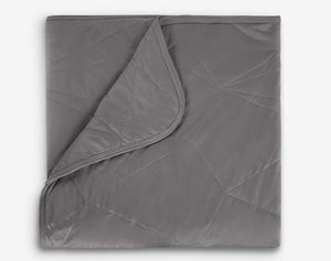 Grey Cooling Blanket with Dual-Sided Performance Fabric - Queen