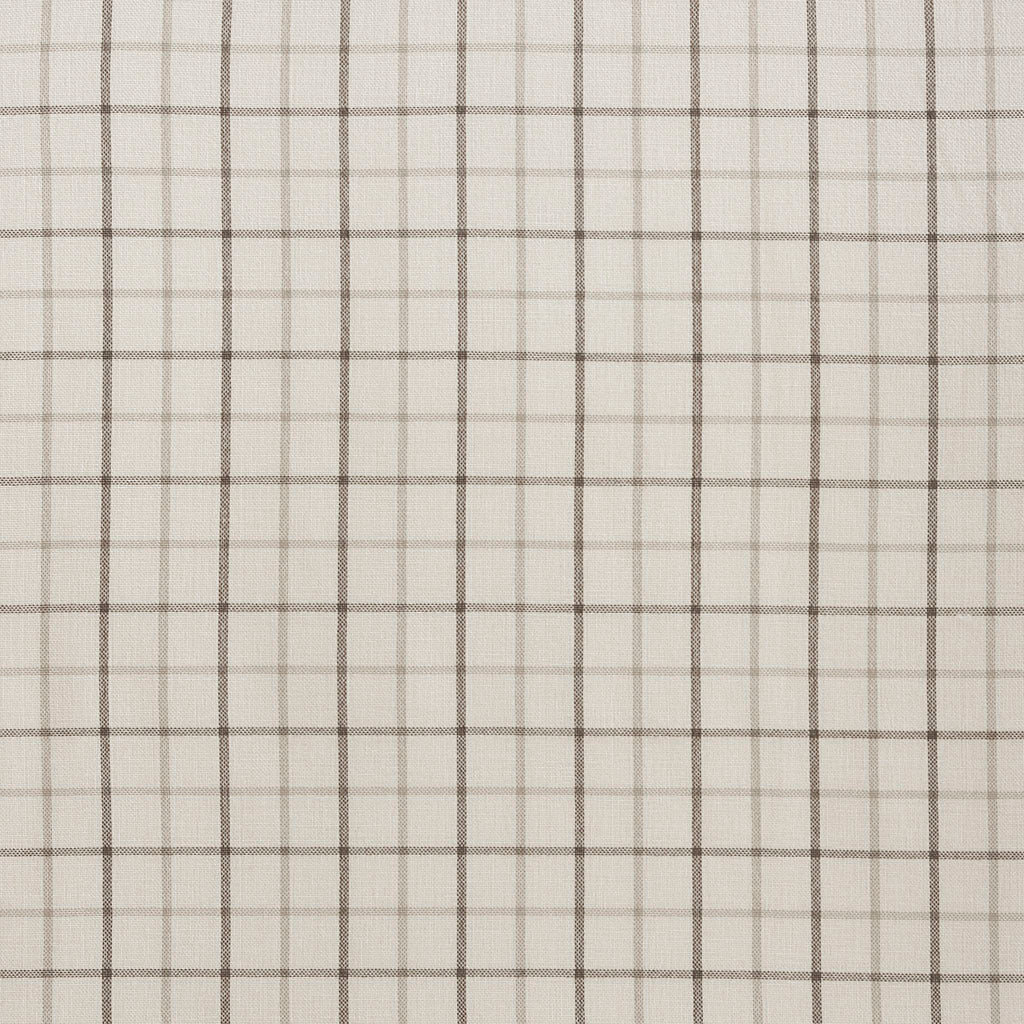 Plaid Rod Pocket and Back Tab Curtain Panel with Fleece Lining Natural 50x95