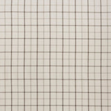 Plaid Rod Pocket and Back Tab Curtain Panel with Fleece Lining Natural 50x95