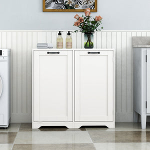 Laundry Cabinet with Tilt-Out Hamper