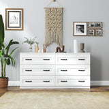 Modern 6-Drawer Wooden Dresser