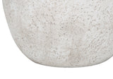 Modern Cream Concrete Table Lamp with Ivory Shade