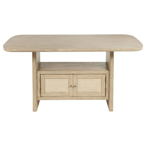 Kailani 7-piece Wood Counter Height Dining Set Beige Oak