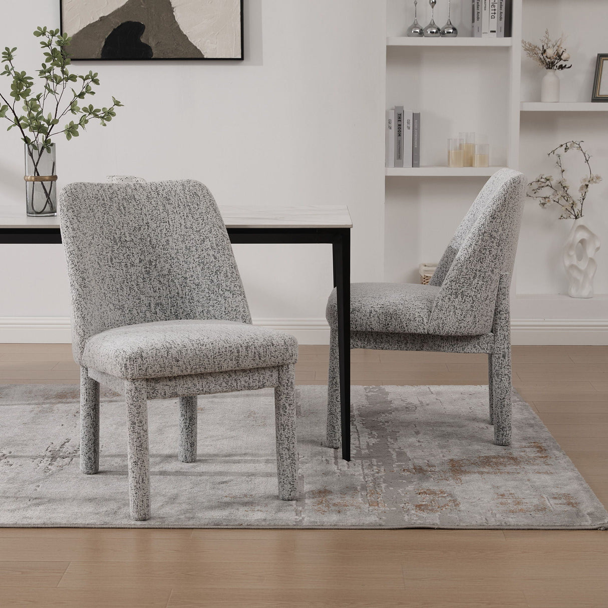 Wide Minimalist Dining Chair