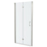 Fold Frameless Shower Door With Tempered Glass