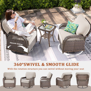 Outdoor Glider Chairs Set of 2