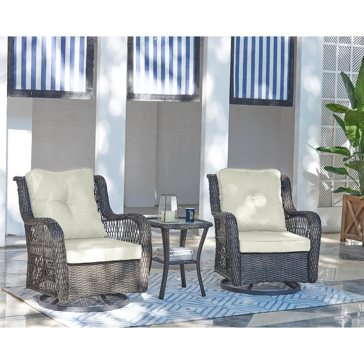 Fruttuo - 3 Piece Outdoor Patio Set