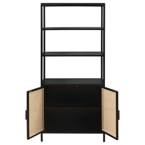 Kenneth - 3 Shelf Radio Weave Accent Cabinet