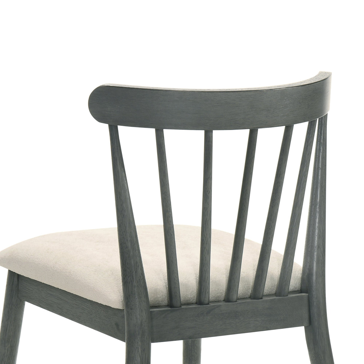 Modern Spindle Back Dining Chairs, Set of 2