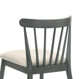 Modern Spindle Back Dining Chairs, Set of 2