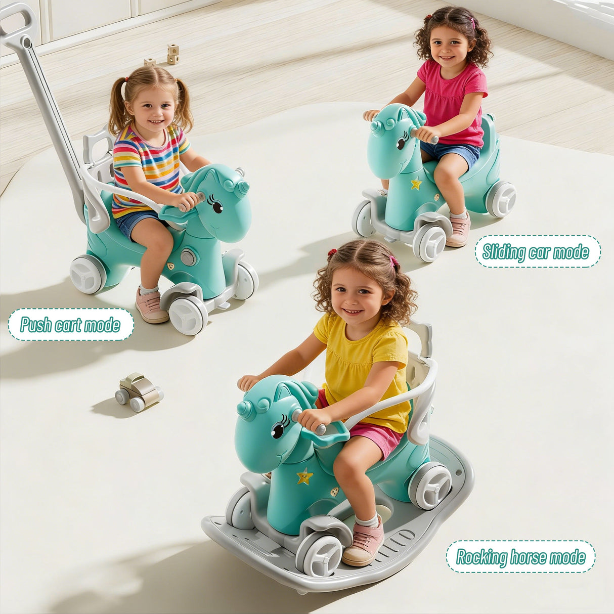 Rocking Horse for Toddlers - Balance Bike Ride-On Toy