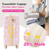 Hardshell Luggage Sets 3 pcs Spinner Suitcase with TSA Lock Lightweight Luggages