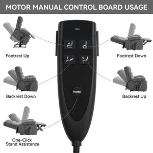 Lift Recliner Chair Heat Massage Dual Motor Infinite Position