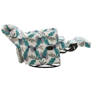 Manual Swivel Recliner Rocker Chair With Adjustable Backrest