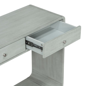 onsole Table With 3 Drawers And Display Shelf