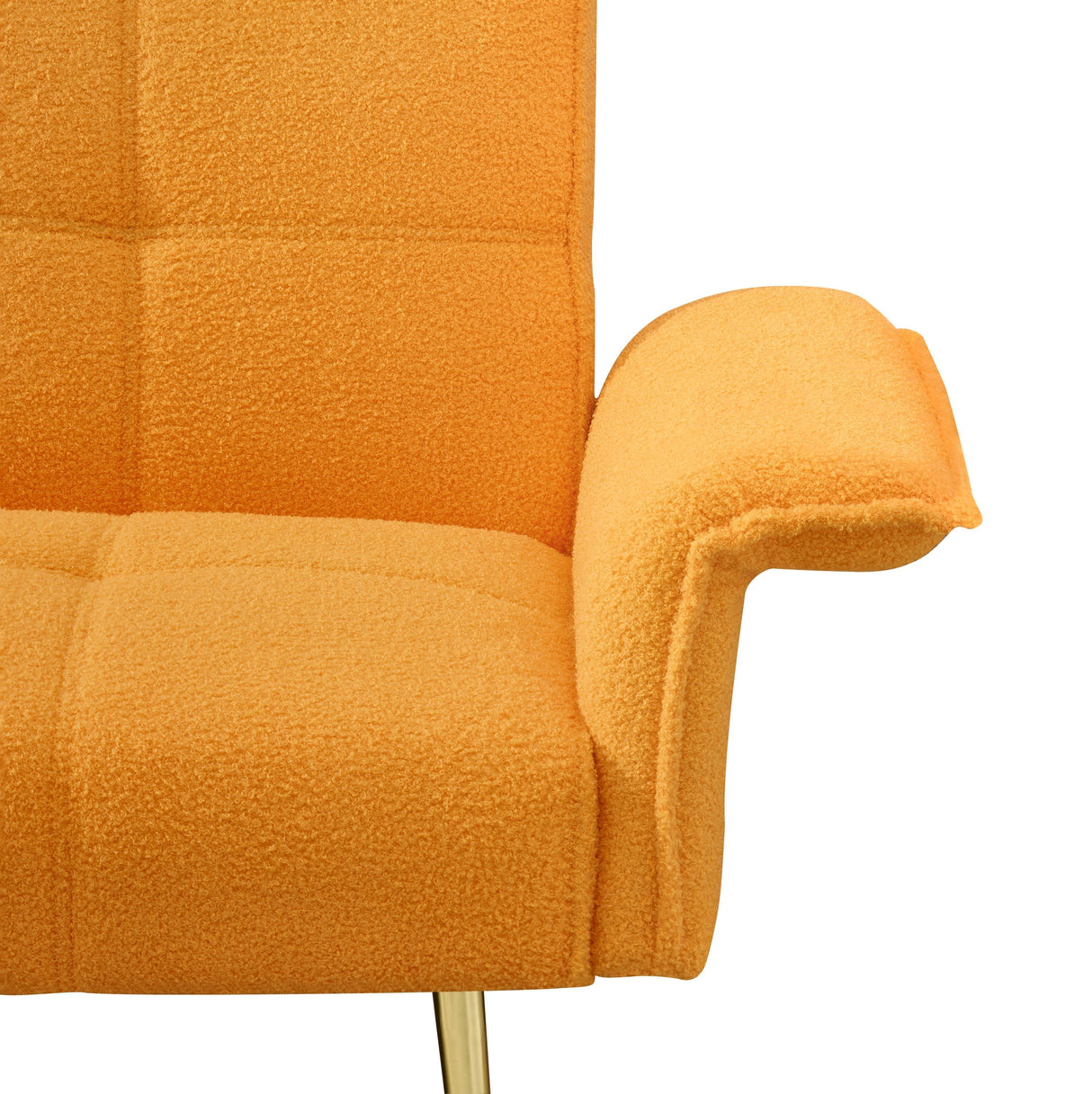 70-Inch Teddy Fleece Sofabed with Adjustable Arms and Backrest