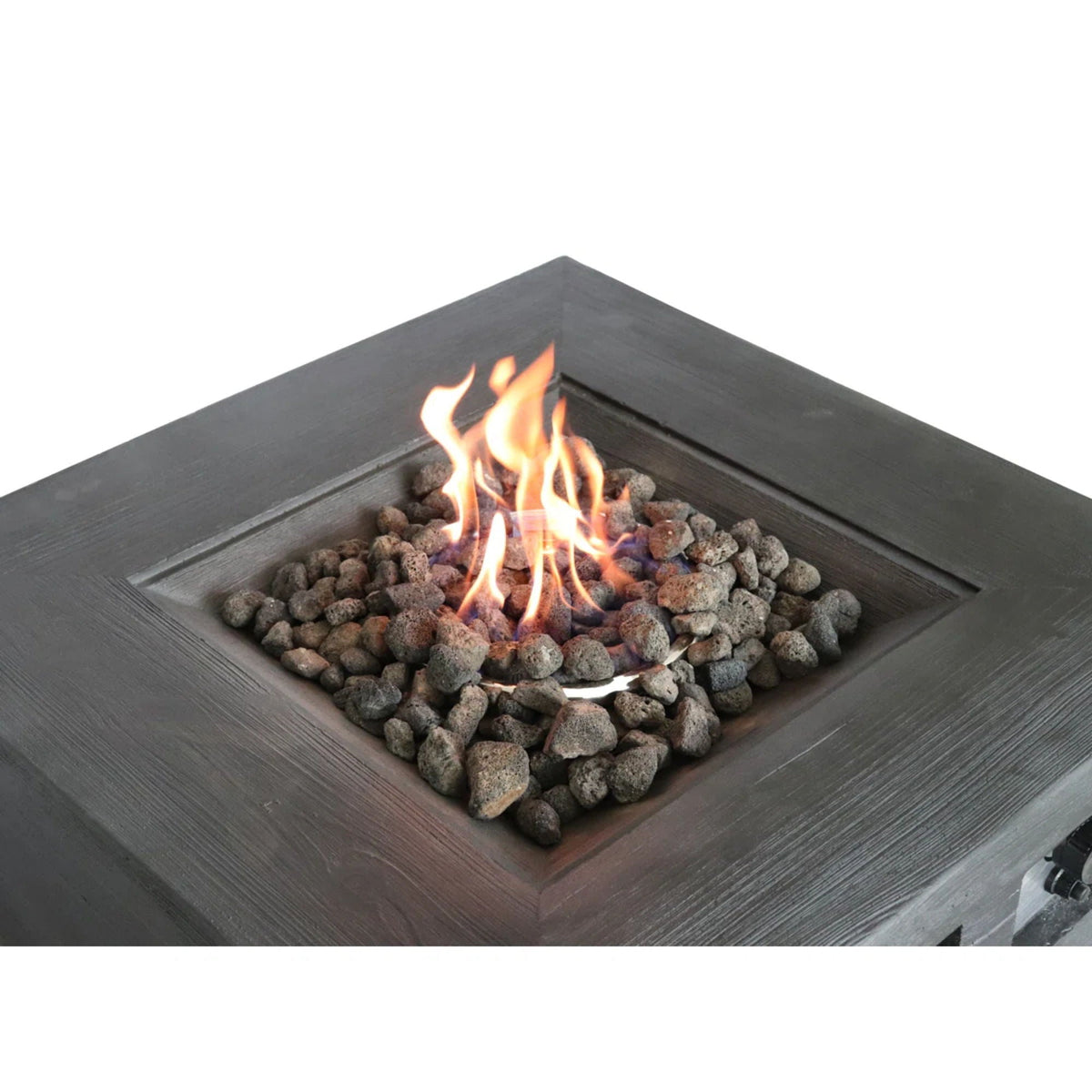 Fiber Reinforced Propane / Natural Gas, Fire Pit Table - Charcoal